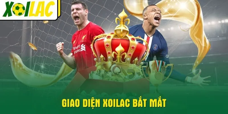 Giao diện Xoilac bắt mắt